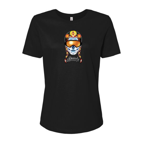 Bella + Canvas Multi-Colour La Muerte Printed T-Shirt Thumbnail