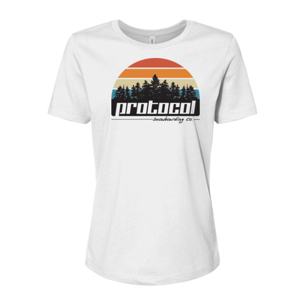 Bella + Canvas Women's Sunset Canopy Printed T-Shirt Thumbnail