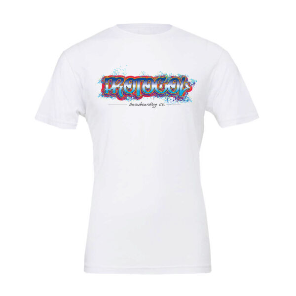 Bella + Canvas Unisex Graffiti Printed T-Shirt Thumbnail